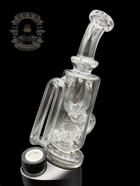 Height 6 Tall. . Iridescent glass clear incycler puffco peak attachment